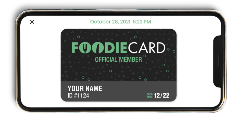 FoodieCard; Eat, Drink, Save, Donate